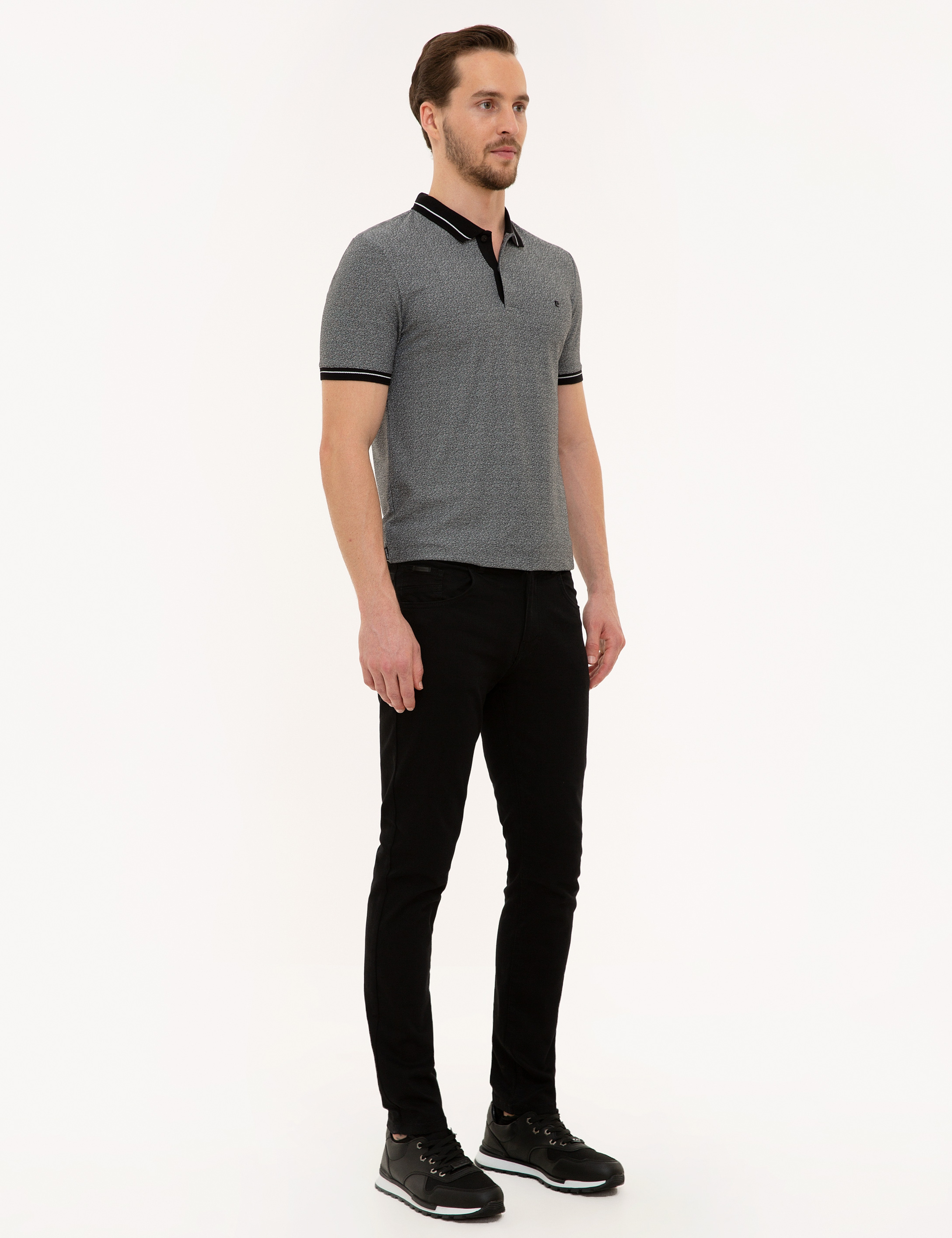 Siyah Slim Fit Denim Pantolon