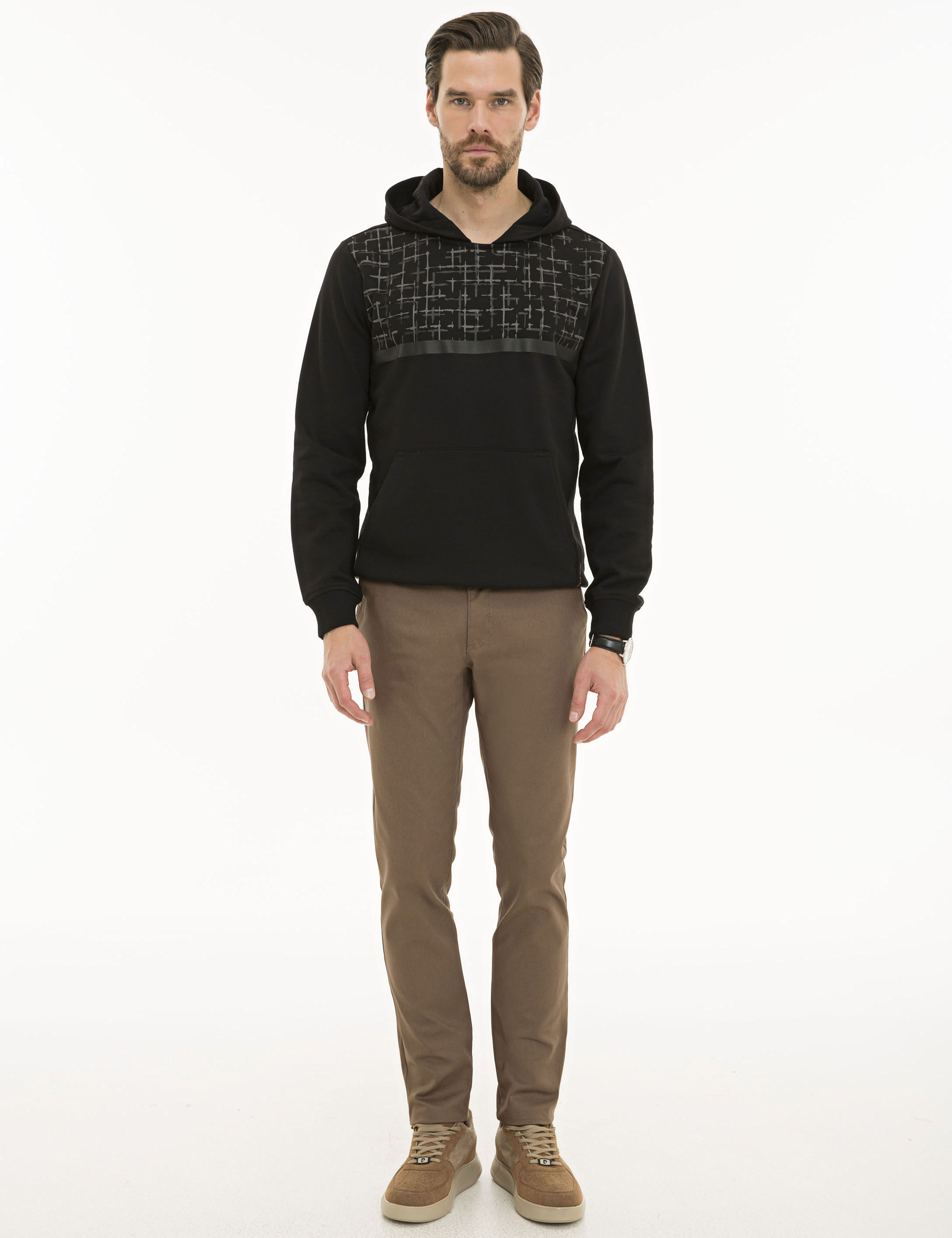 Siyah Regular Fit Sweatshirt