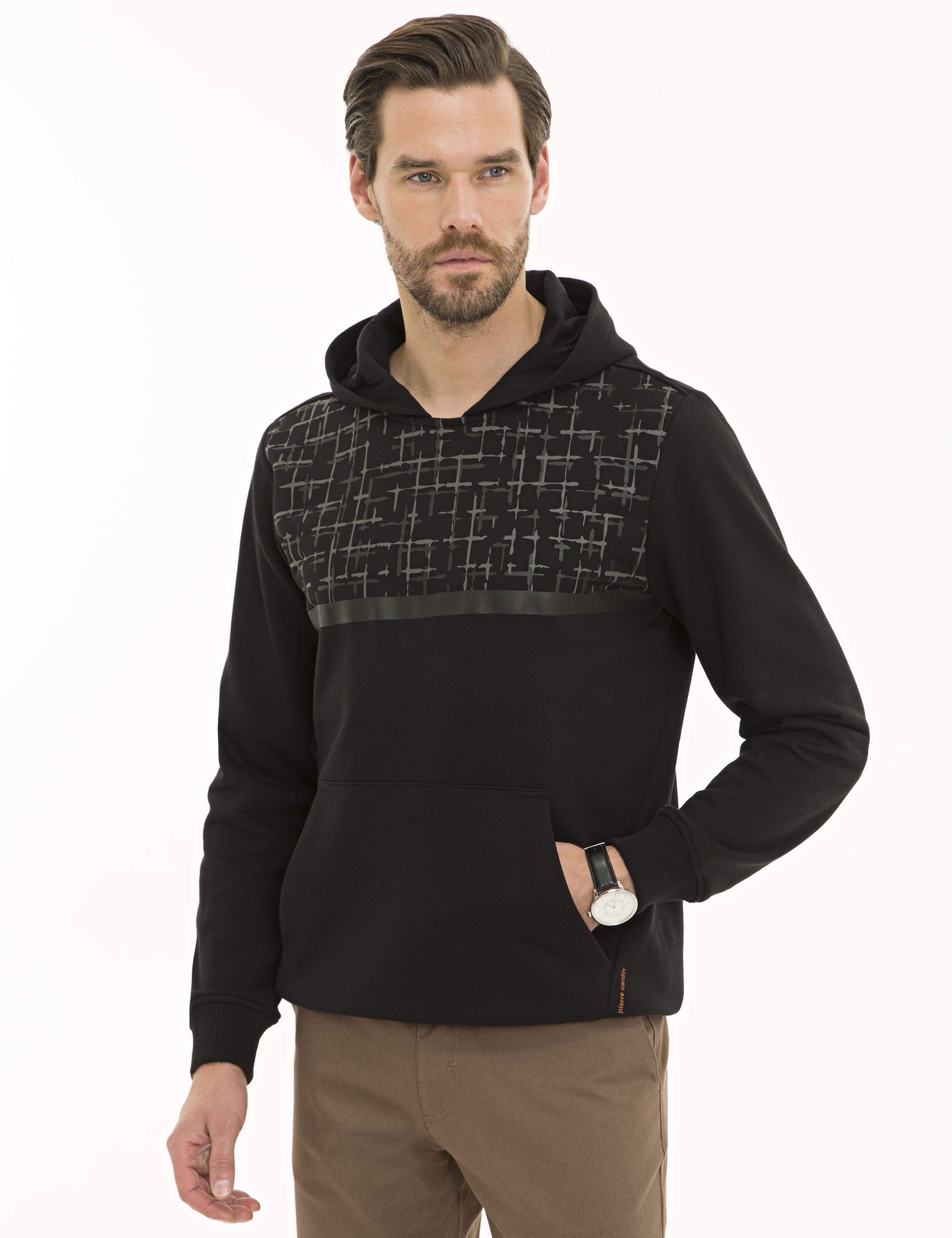 Siyah Regular Fit Sweatshirt - Image 3