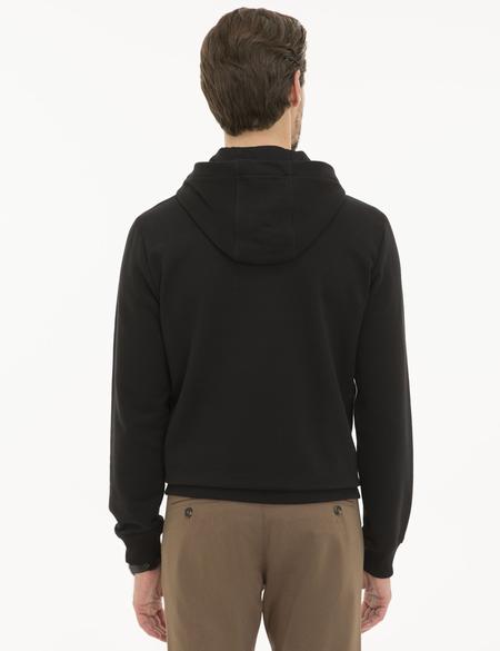 Siyah Regular Fit Sweatshirt - 50231607004