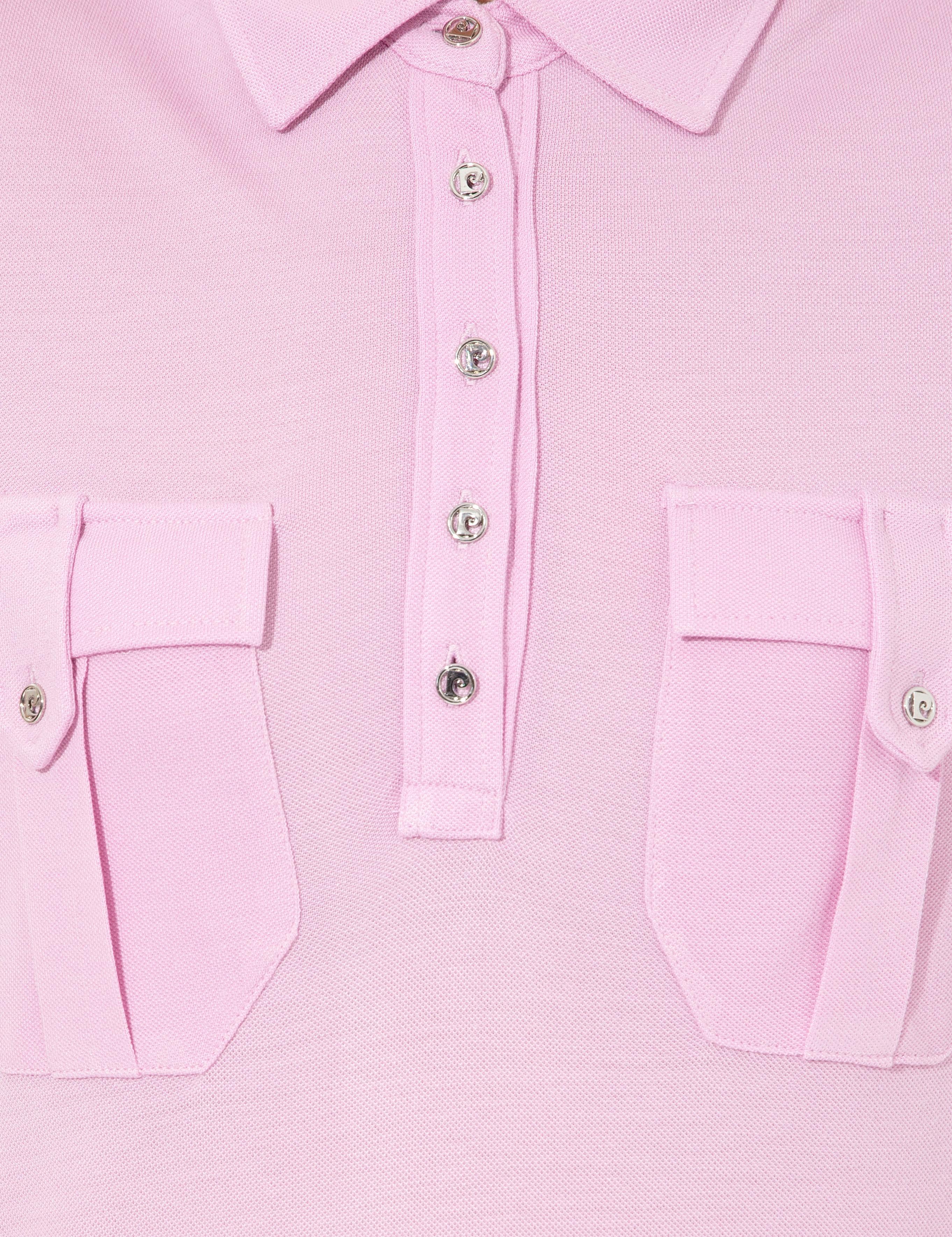 Lila Polo Yaka Elbise