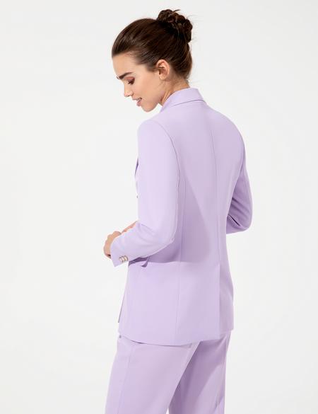 Lila Kruvaze Ceket - 50246752041