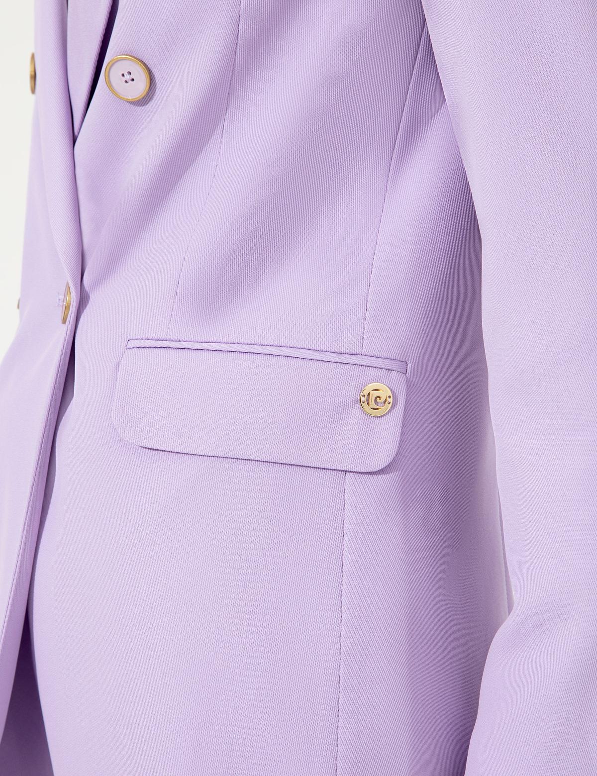 Lila Kruvaze Ceket - 50246752041