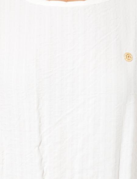 Beyaz Crop Top Kısa Kollu Bluz - 50252493004