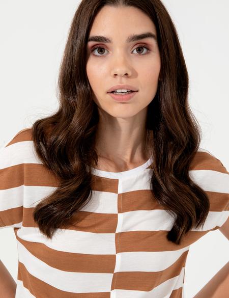 Taba Comfort Fit Tişört - 50246194055