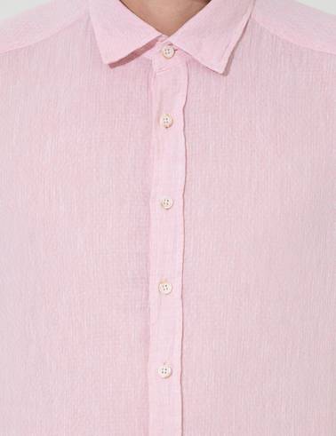 Pembe Regular Fit Uzun Kollu Gömlek