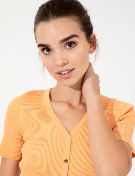 Turuncu Ex. Slim Fit Kazak - 50246826004