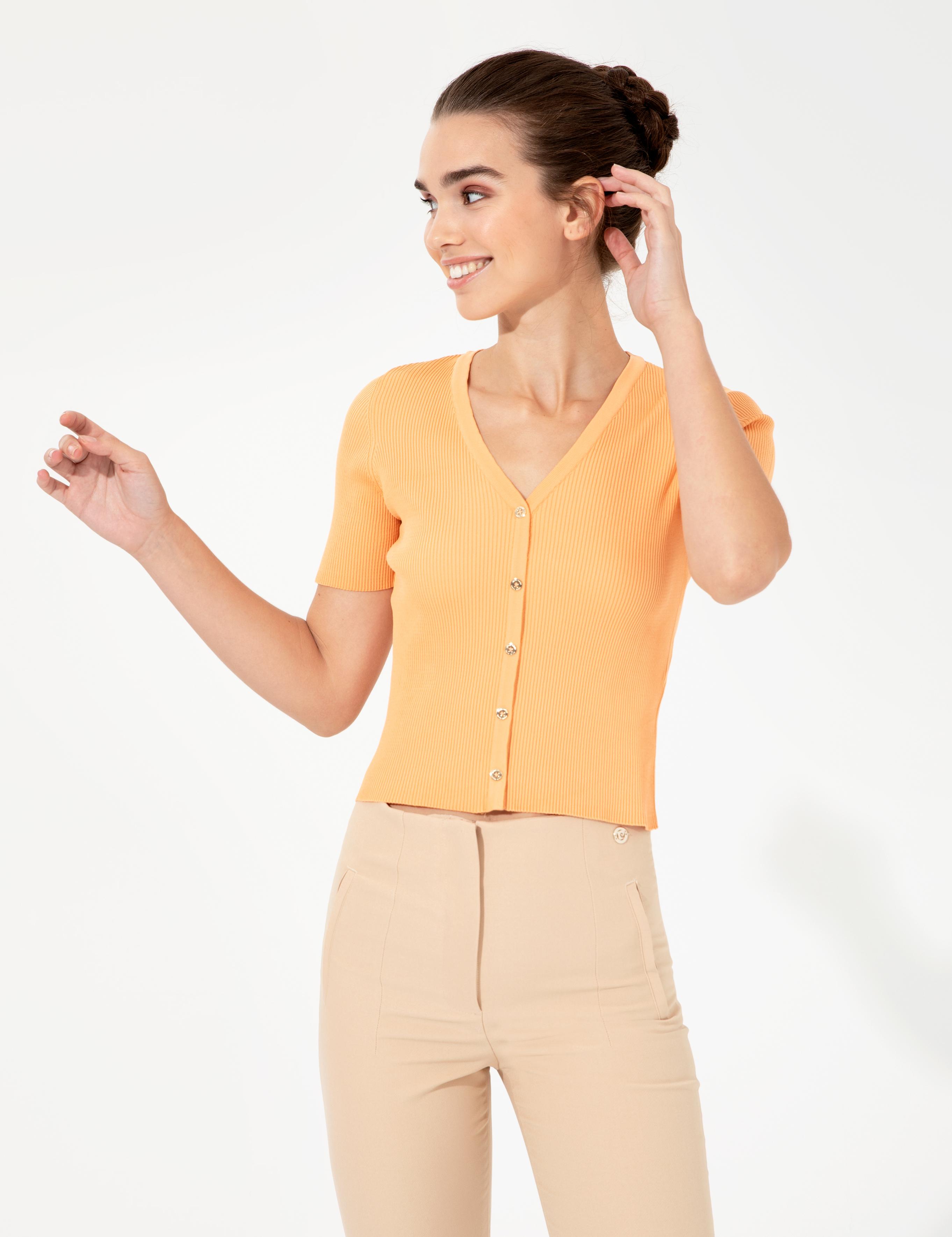 Turuncu Ex. Slim Fit Kazak