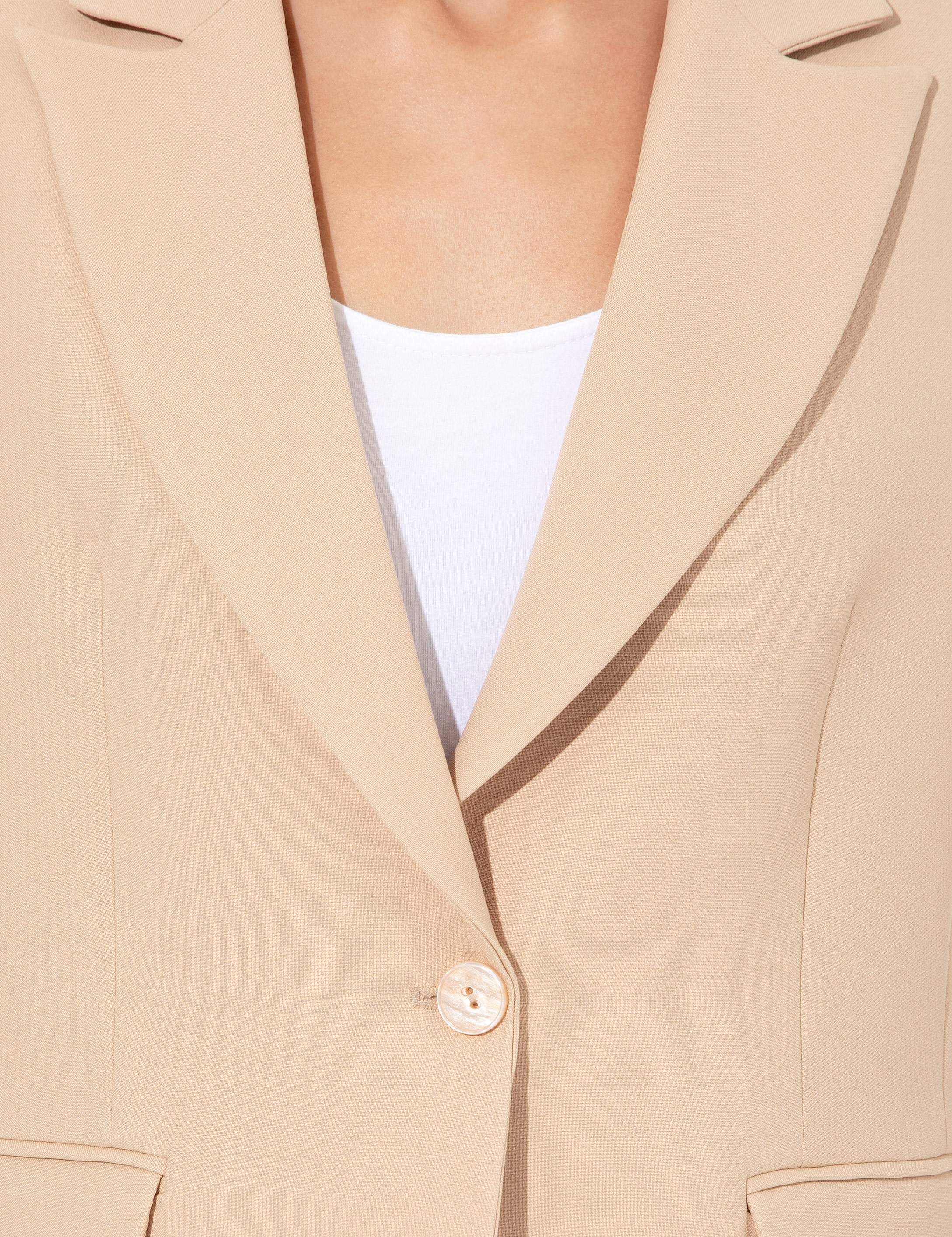 Ekru Blazer Ceket