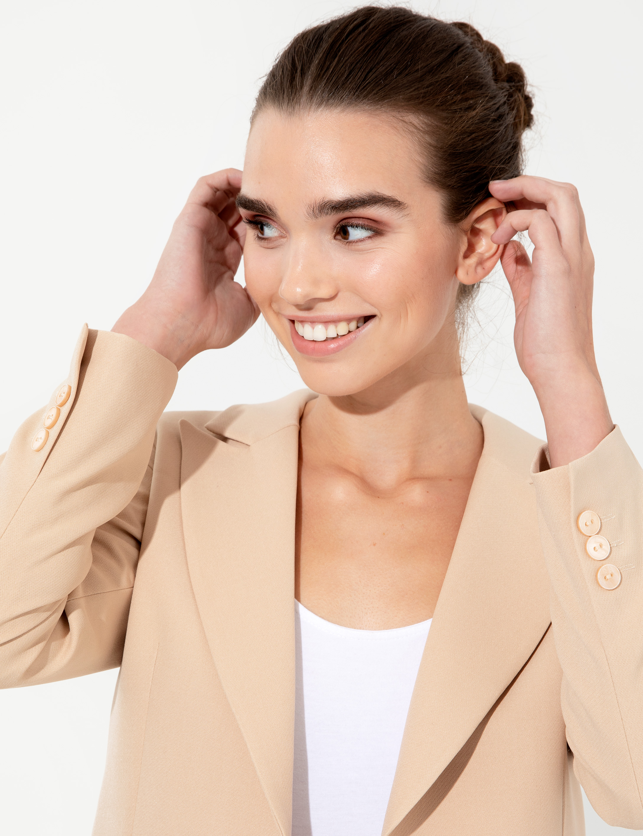 Ekru Blazer Ceket - Image 2