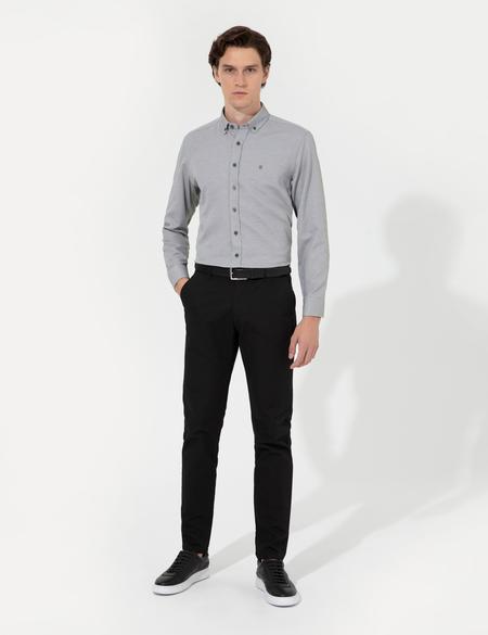 Siyah Slim Fit Kanvas Pantolon - 50259228146