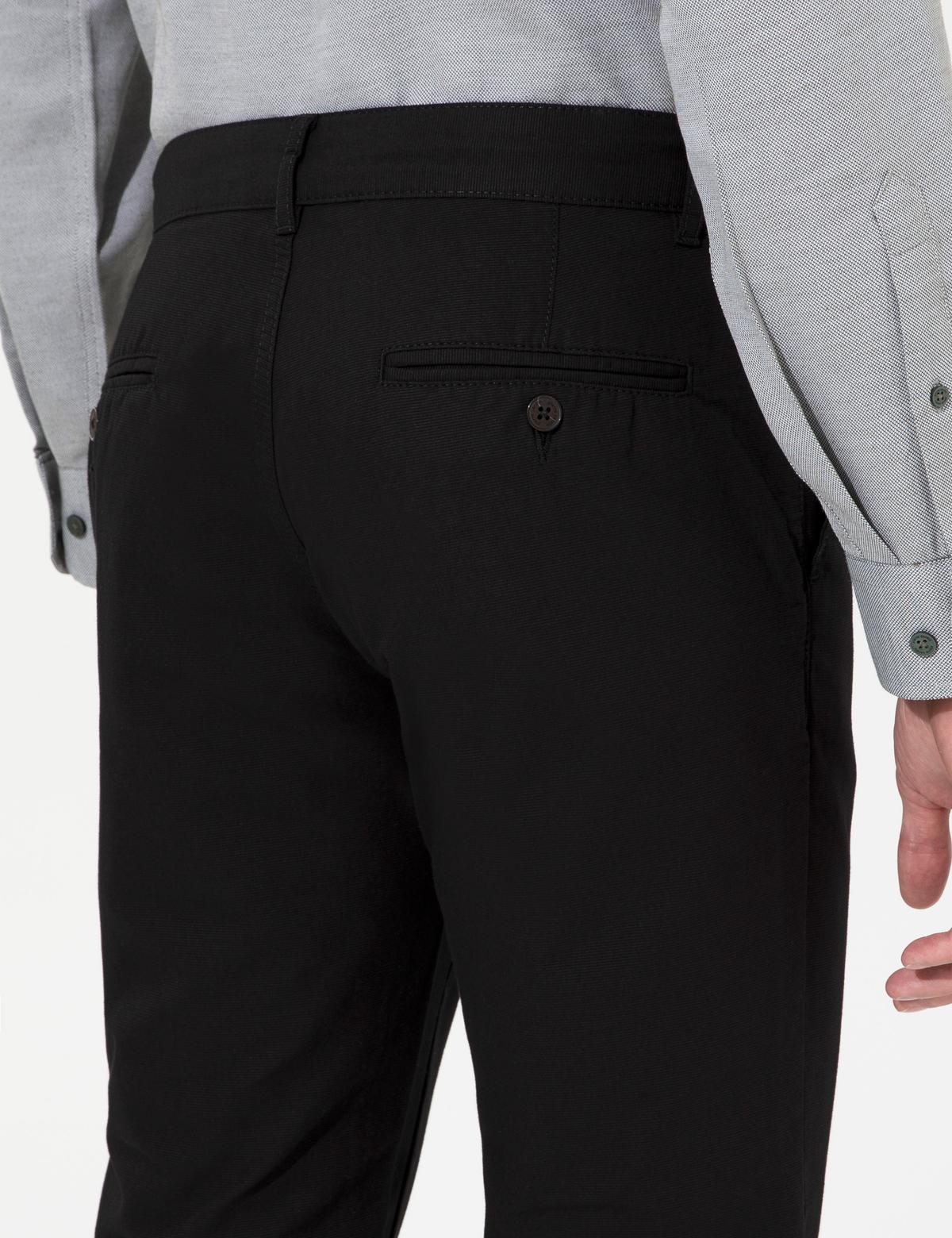 Siyah Slim Fit Kanvas Pantolon - 50259228146