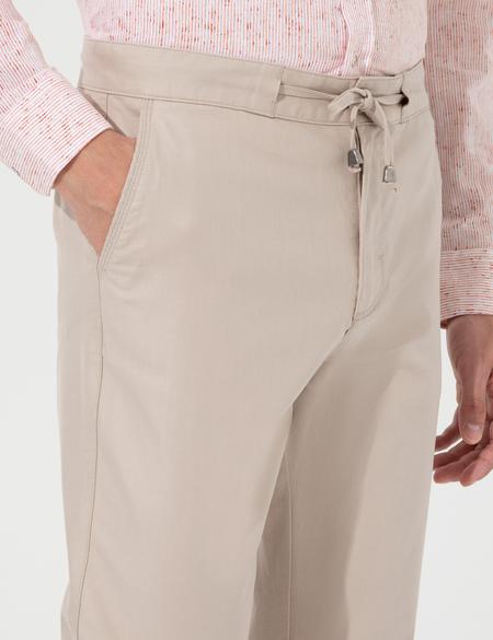 Bej Carrot Fit Kanvas Pantolon - 50251522086