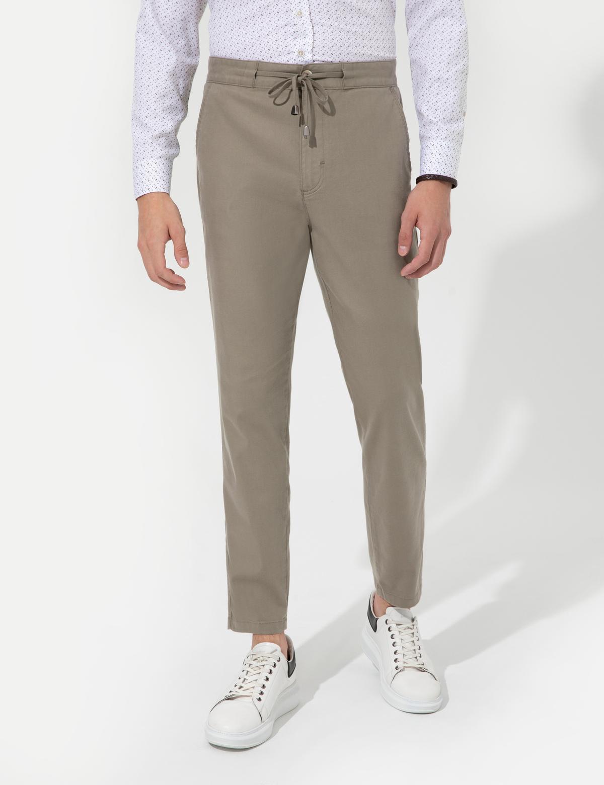 Haki Carrot Fit Kanvas Pantolon - 50251522102
