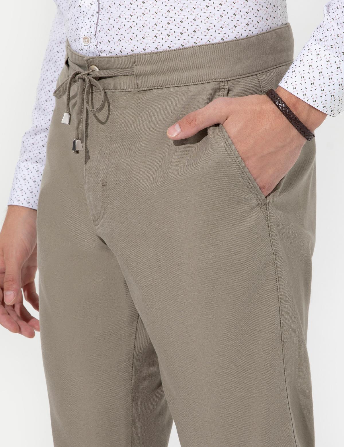 Haki Carrot Fit Kanvas Pantolon - 50251522102