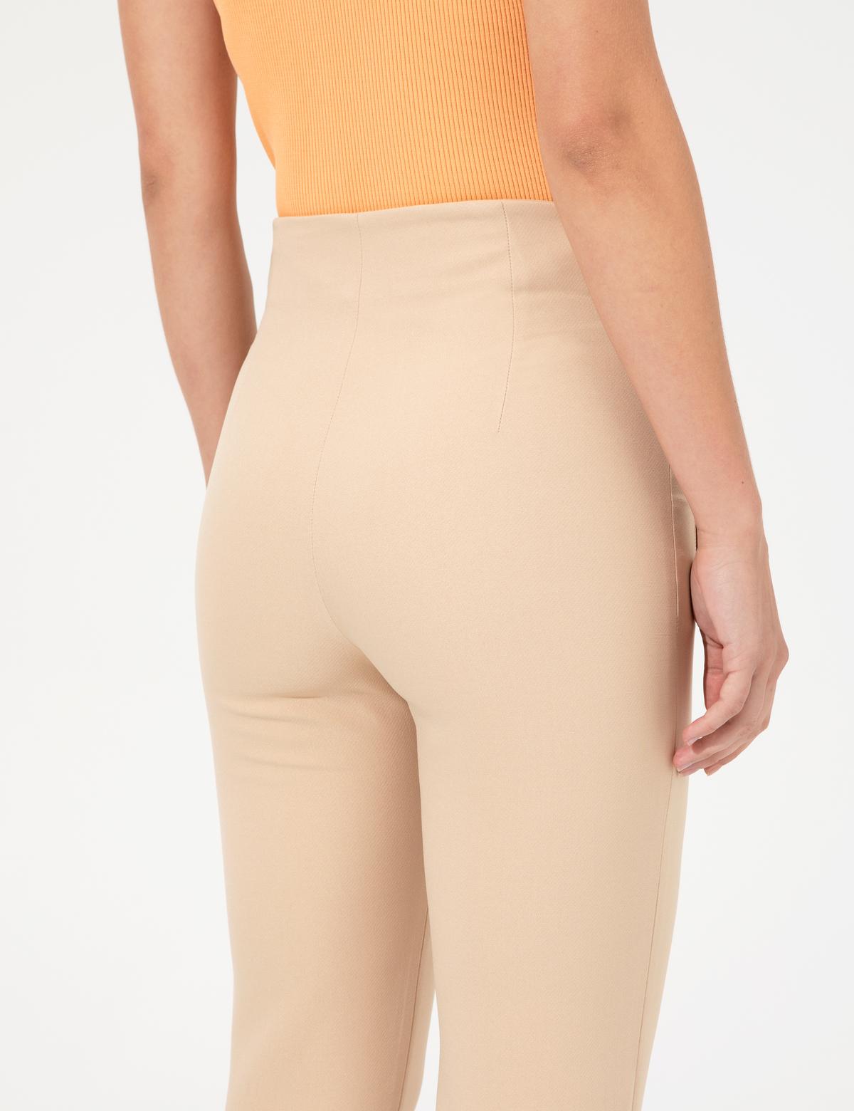 Ekru Carrot Fit Kumaş Pantolon - 50247474014