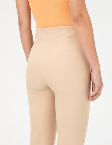 Ekru Carrot Fit Kumaş Pantolon - 50247474014