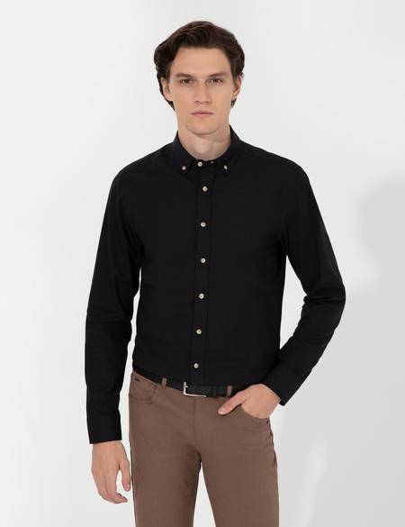 Siyah Slim Fit Gömlek - 50247542143