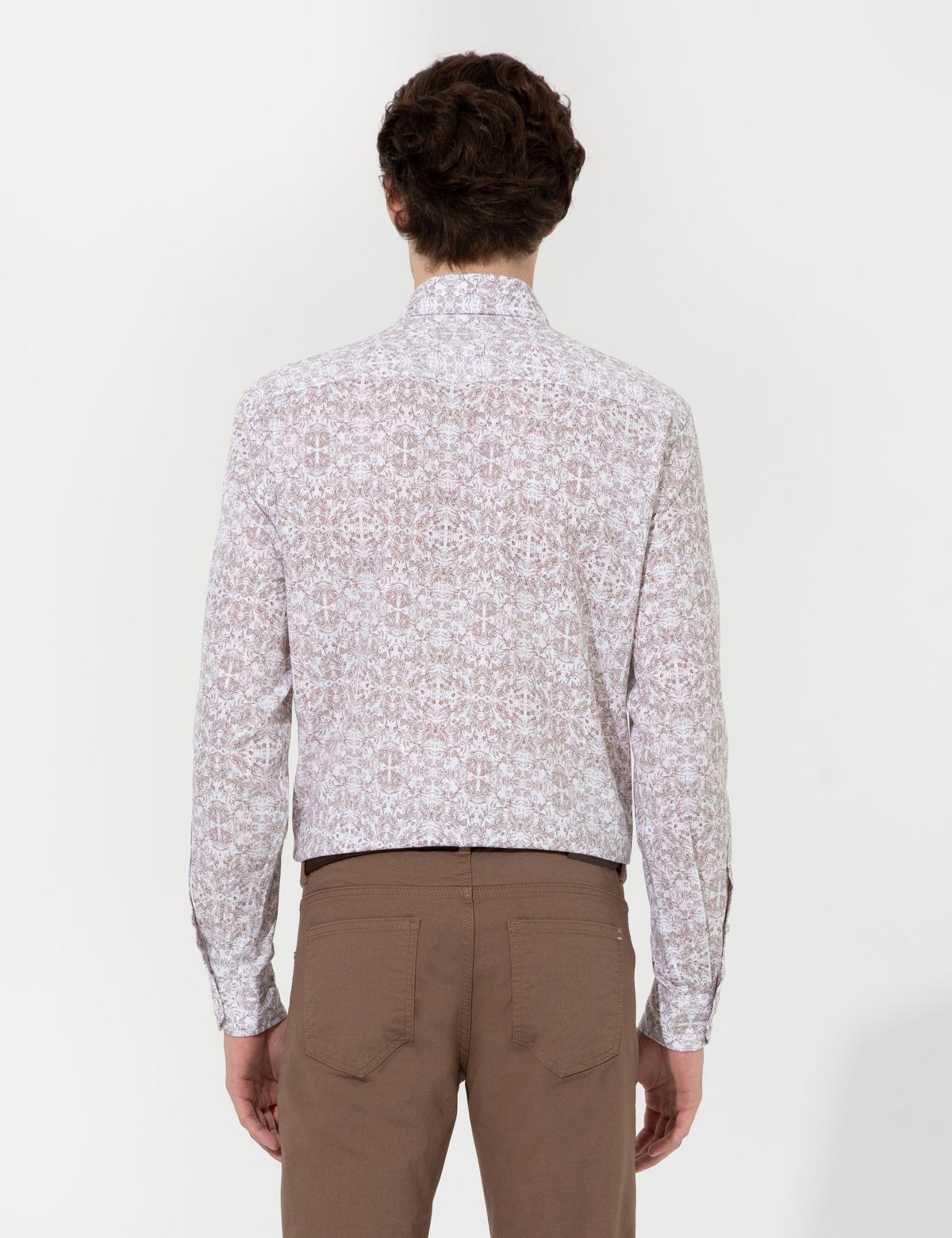 Açık Kahverengi Slim Fit Kanvas Pantolon - 50251460079