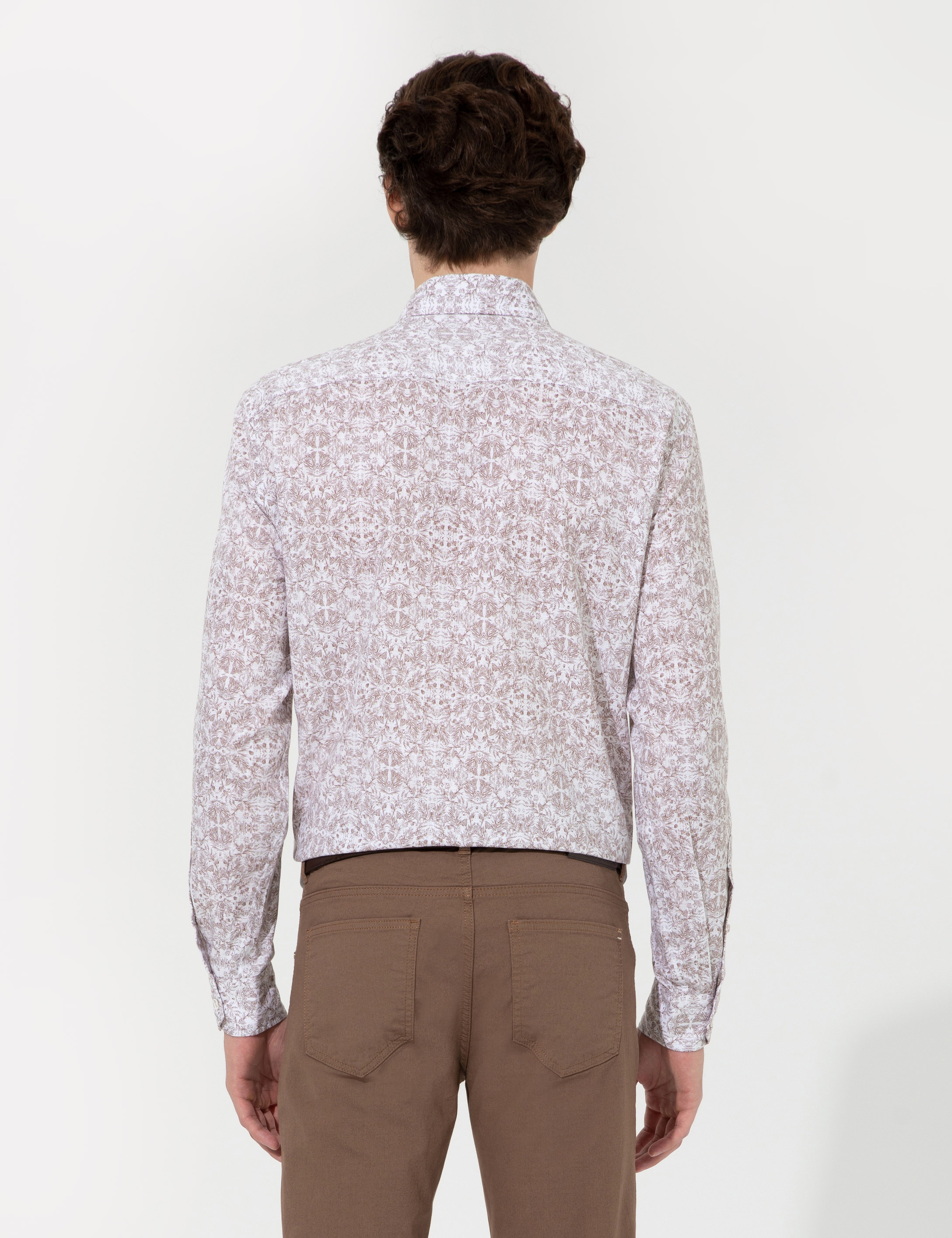 Açık Kahverengi Slim Fit Kanvas Pantolon