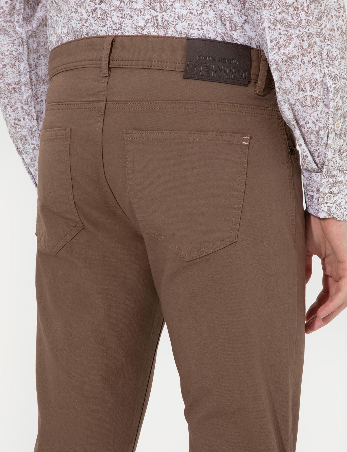 Açık Kahverengi Slim Fit Kanvas Pantolon - 50251460079