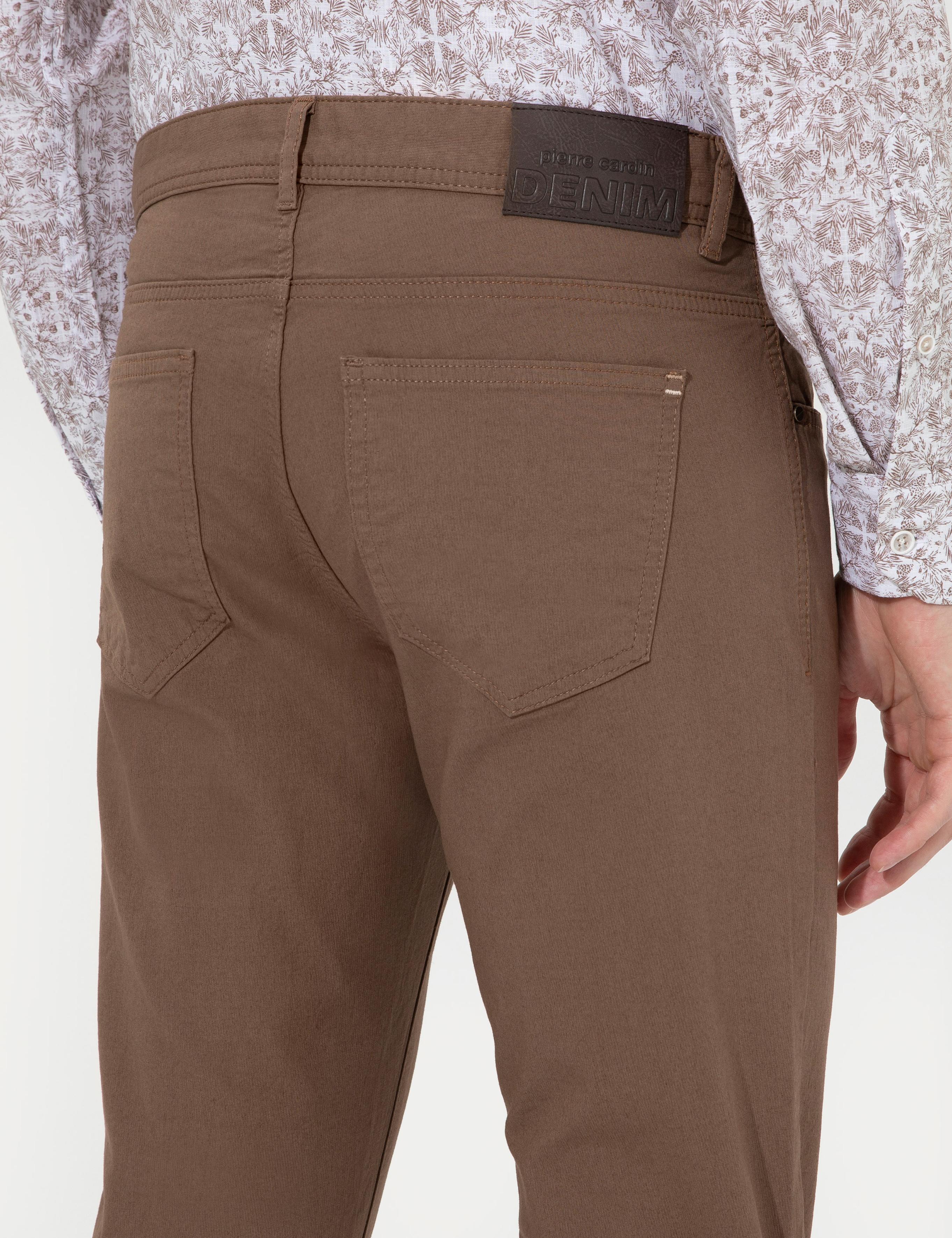 Açık Kahverengi Slim Fit Kanvas Pantolon