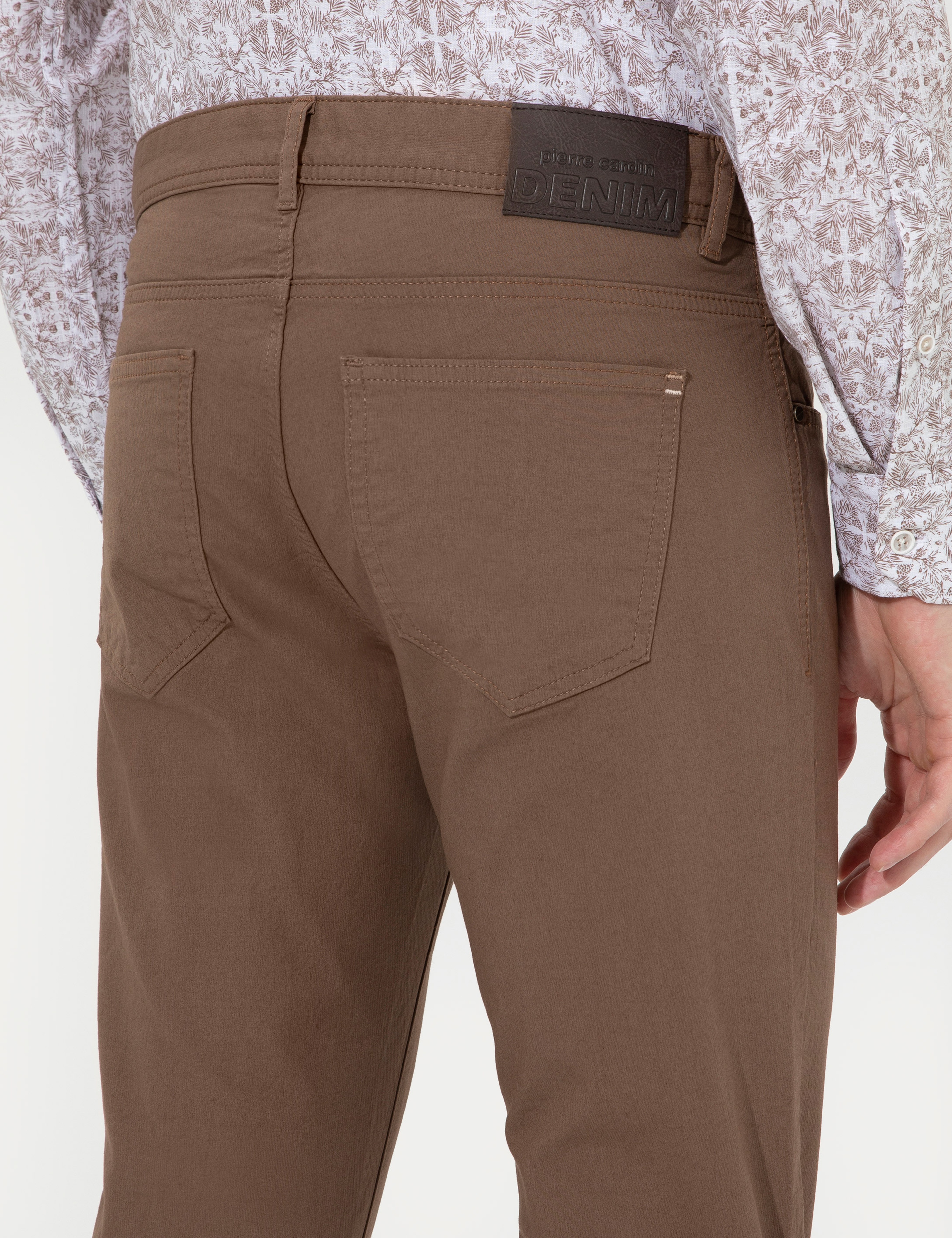 Açık Kahverengi Slim Fit Kanvas Pantolon - Image 7