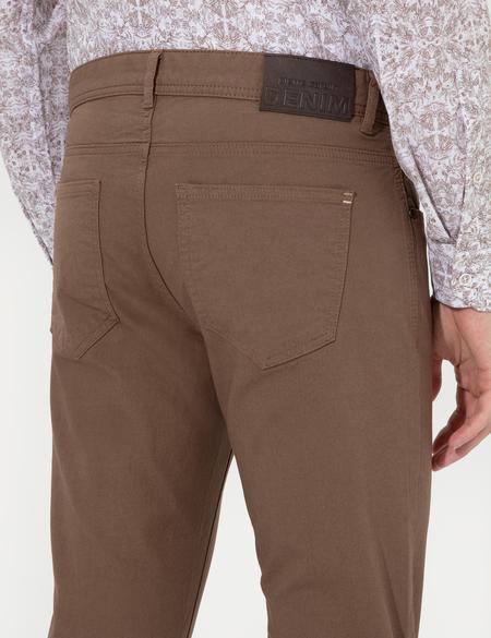 Açık Kahverengi Slim Fit Kanvas Pantolon - 50251460079