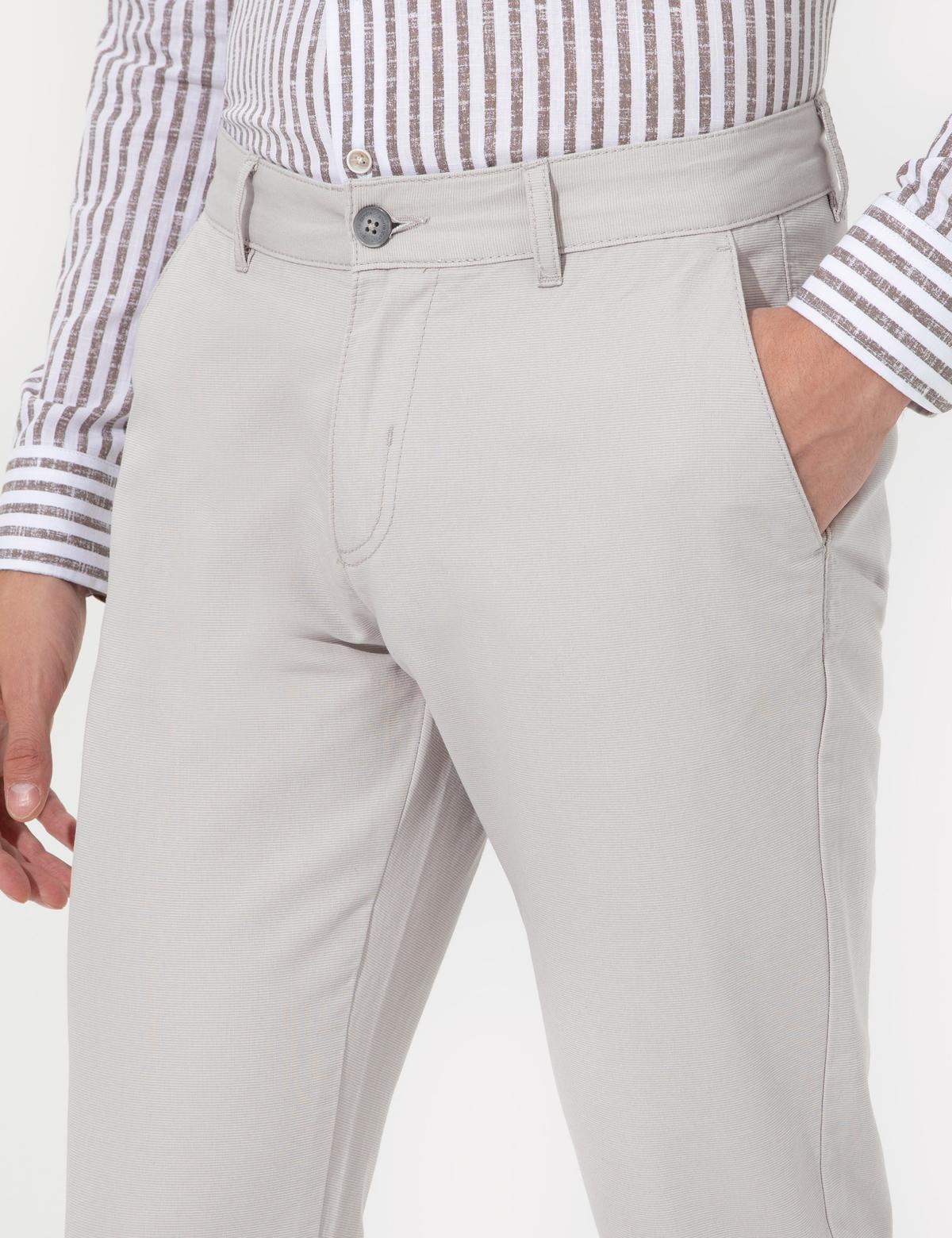 Gri Slim Fit Chino Pantolon - 50259228027