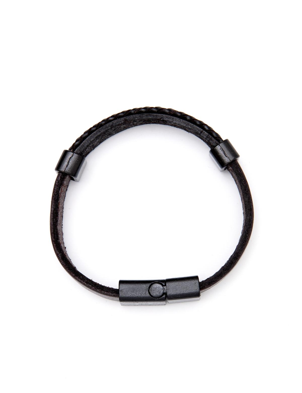 Kahverengi Deri Bileklik - 50261744001