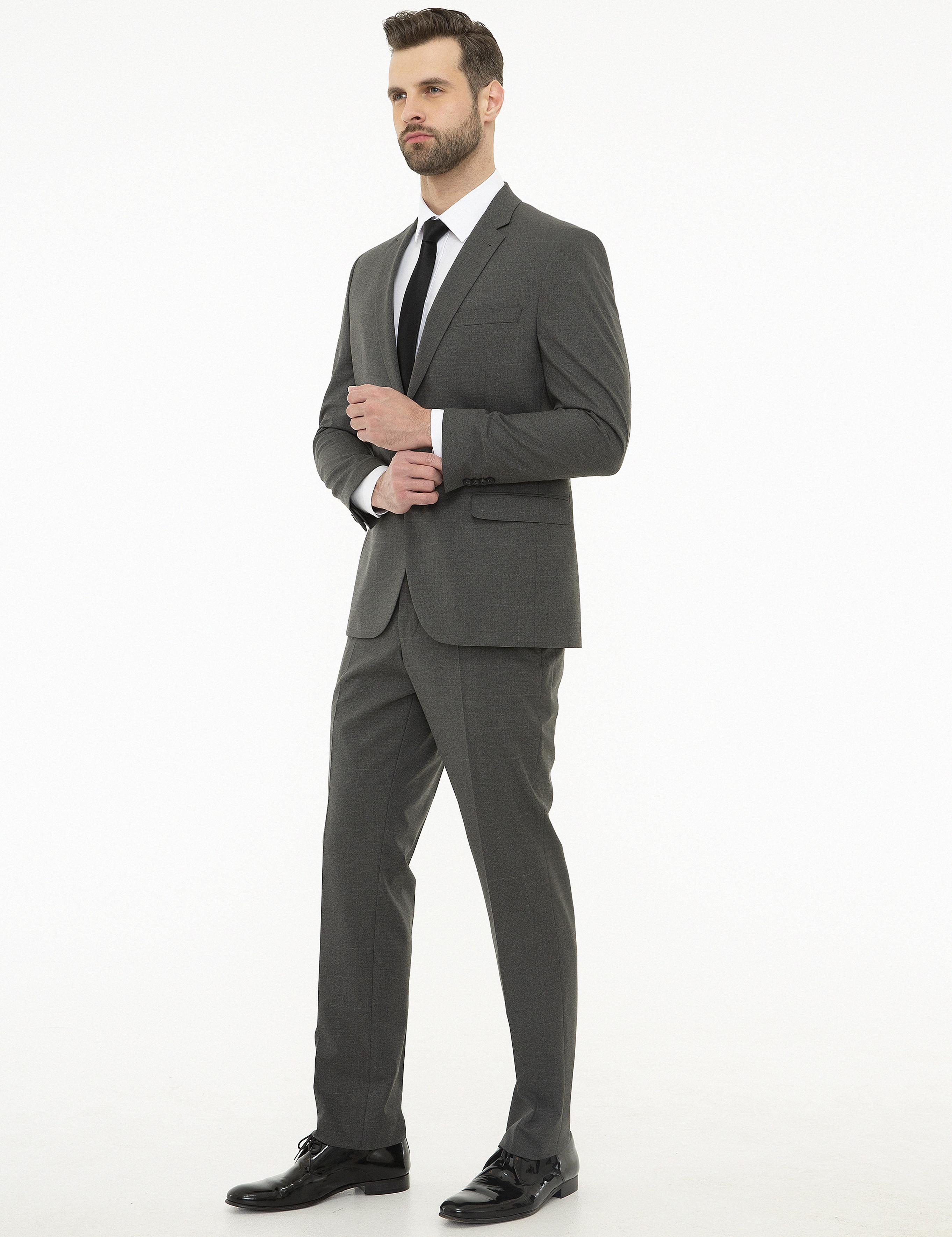 Füme Slim Fit Takım Elbise