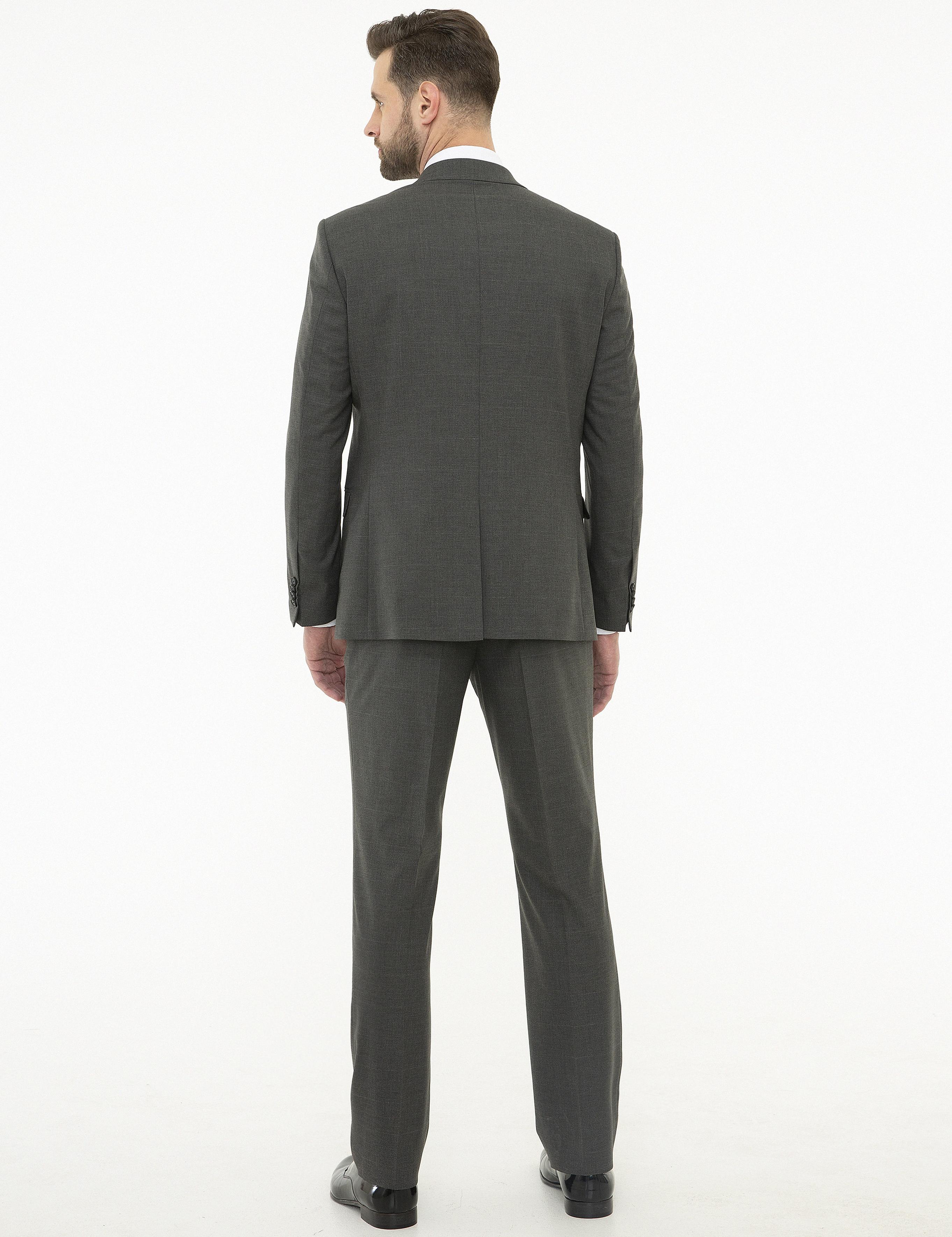 Füme Slim Fit Takım Elbise