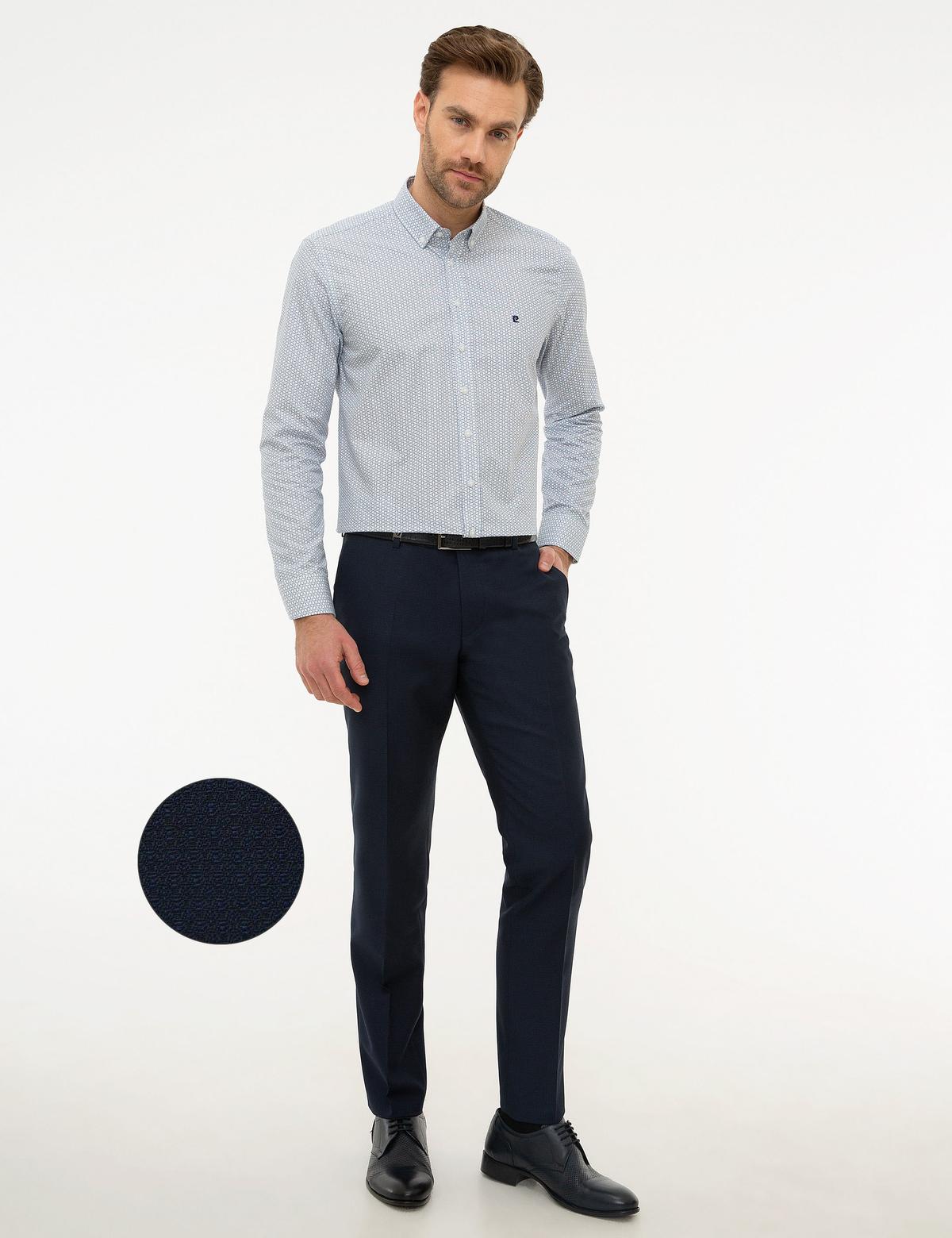 Lacivert Slim Fit Pantolon
