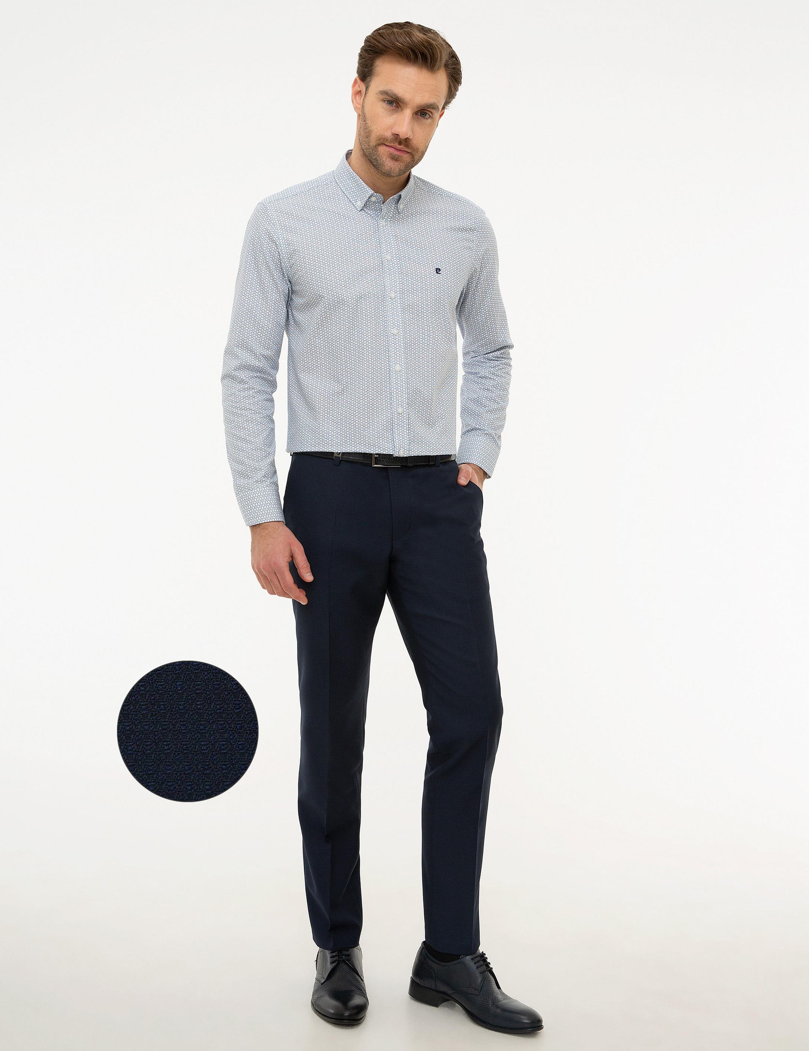 Lacivert Slim Fit Pantolon