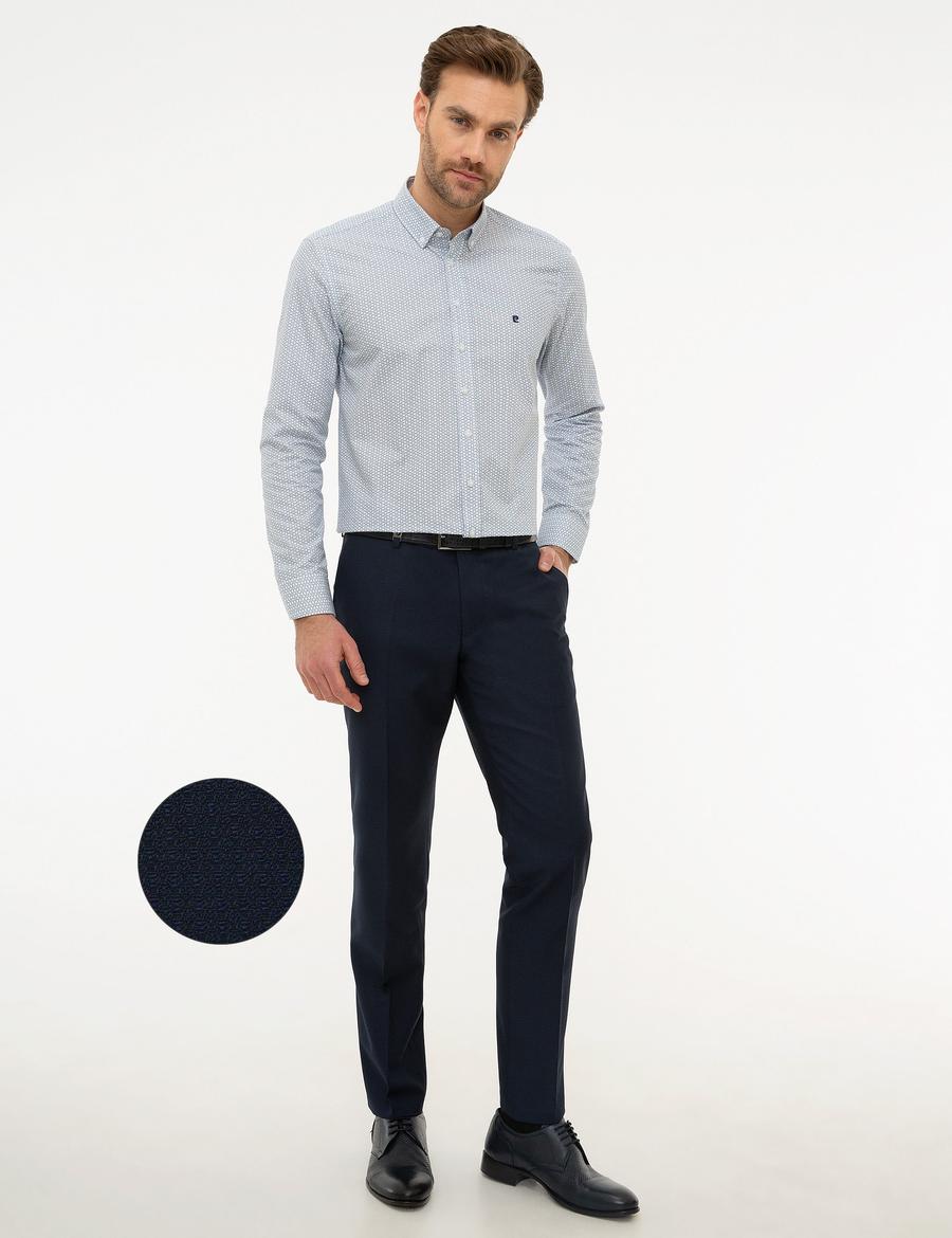 Lacivert Slim Fit Kumaş Pantolon