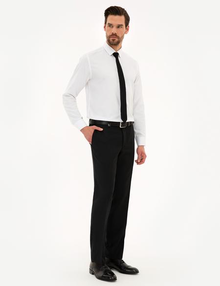 Siyah Slim Fit Kumaş Pantolon - 50223221006