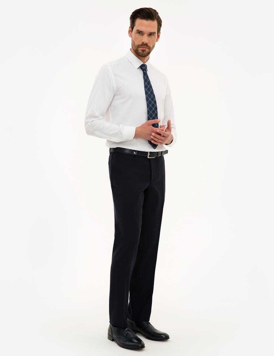 Lacivert Slim Fit Pantolon