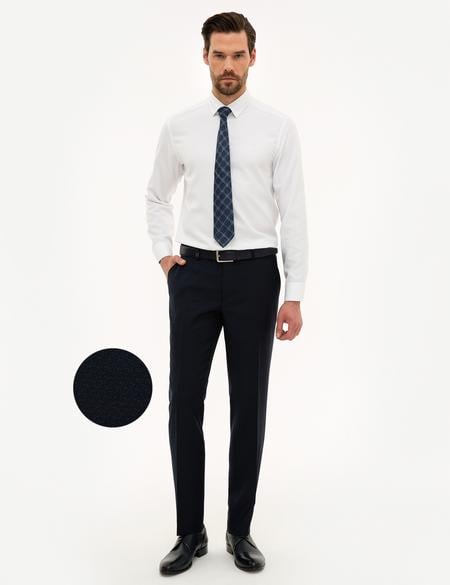 Lacivert Slim Fit Kumaş Pantolon - 50223221039