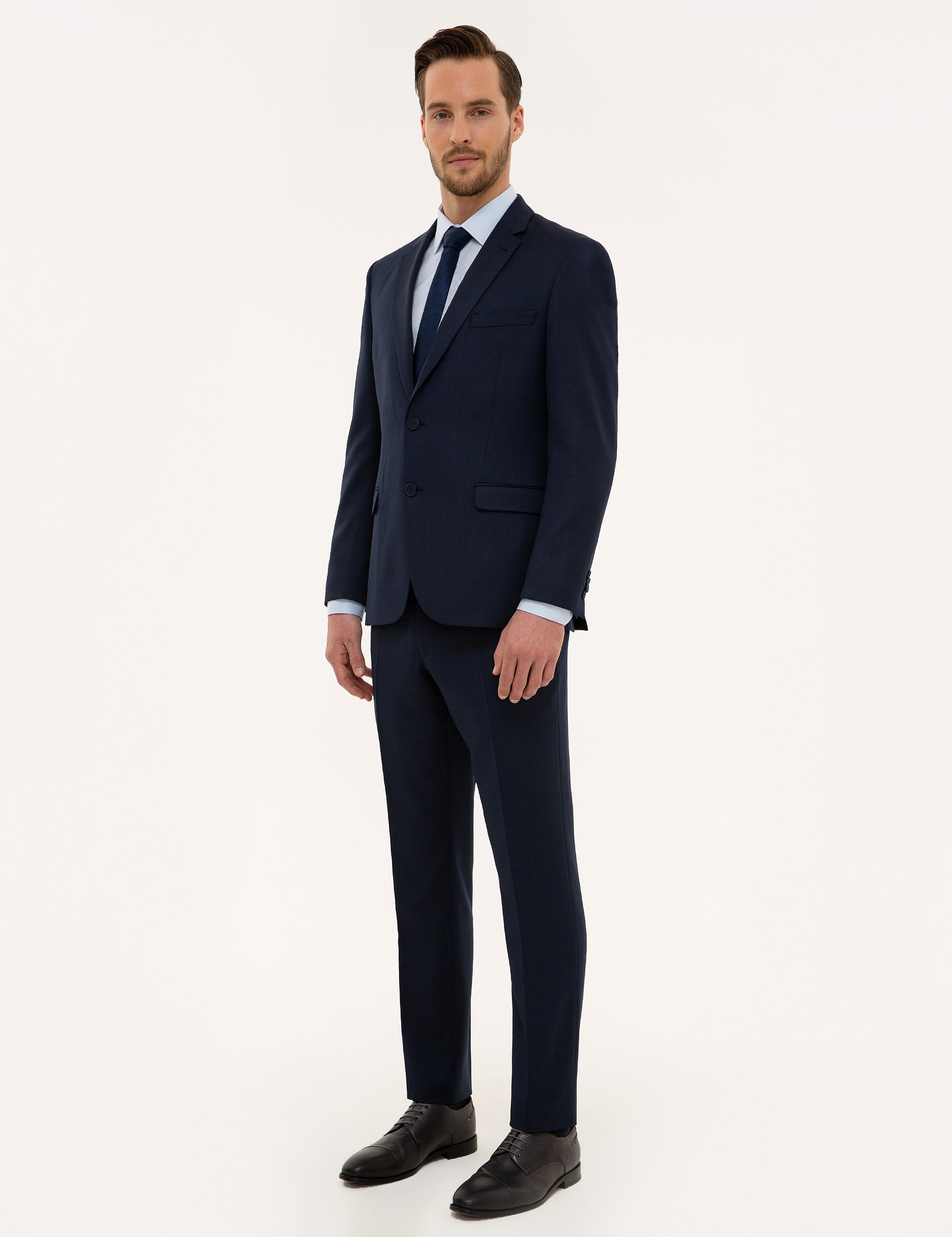 Lacivert Slim Fit Takım Elbise