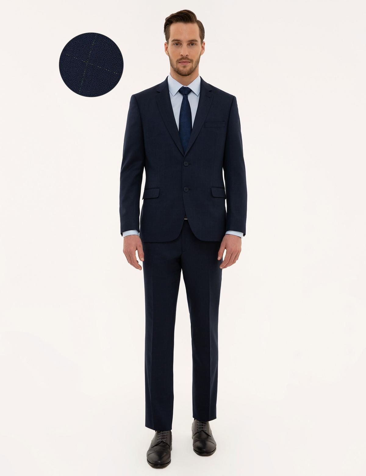 Lacivert Slim Fit Takım Elbise