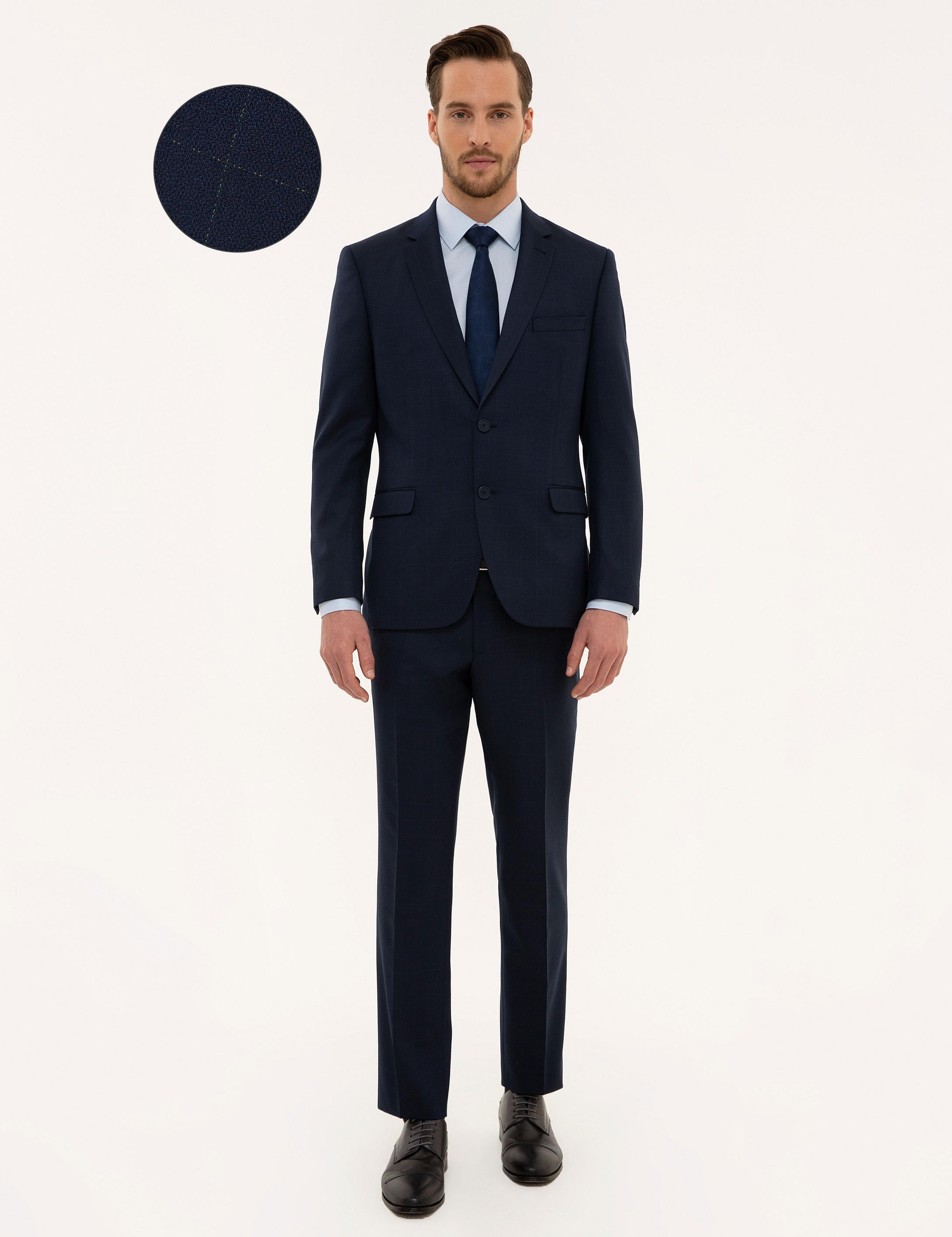 Lacivert Slim Fit Takım Elbise