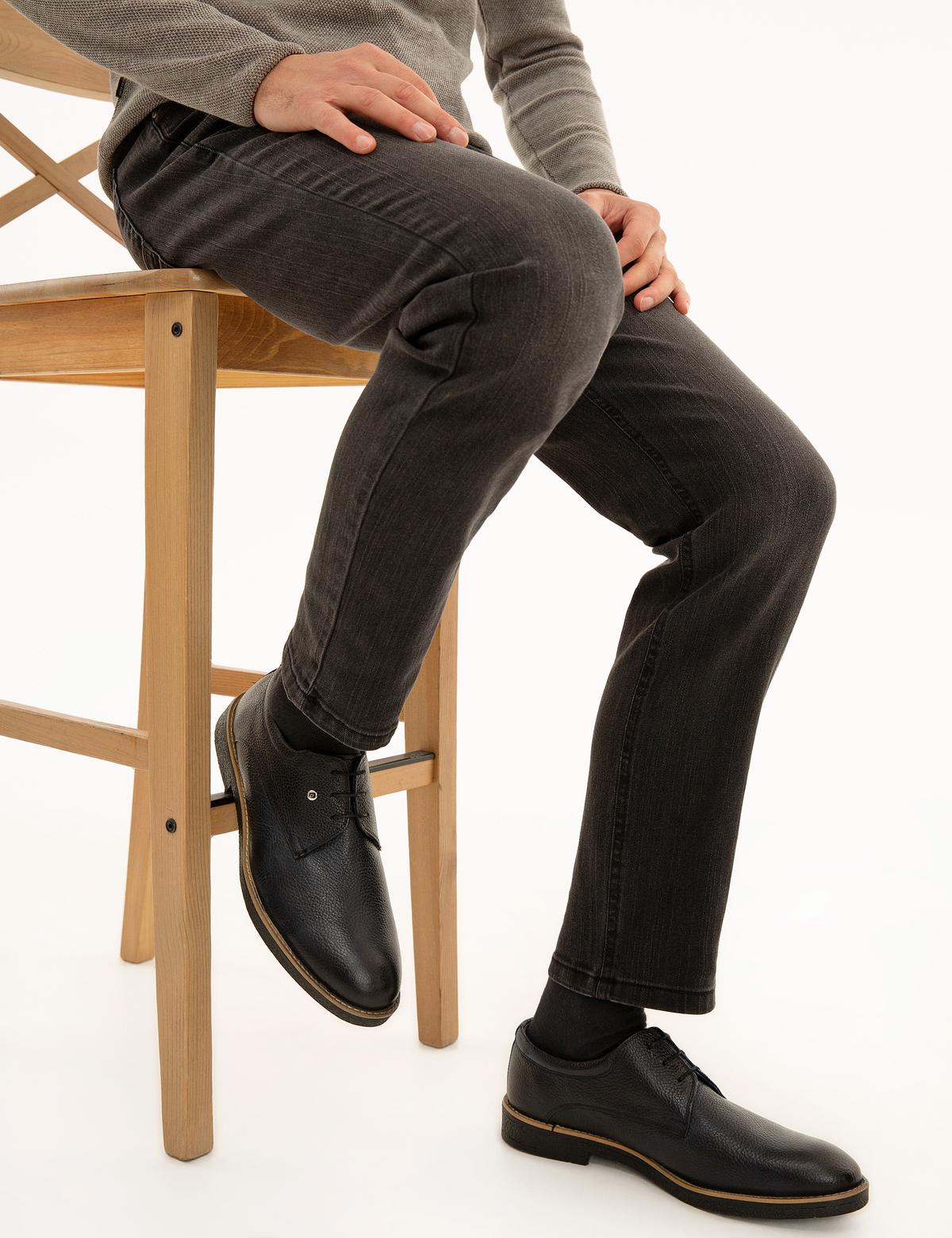 Koyu Lacivert Oxford Ayakkabı