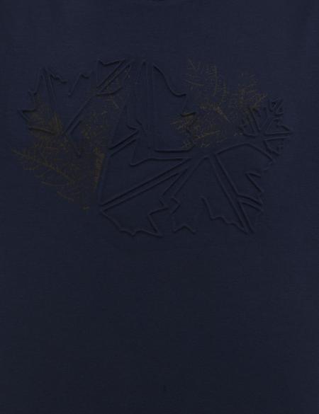 Lacivert Standart Fit Bisiklet Yaka Sweatshirt - 50228193041