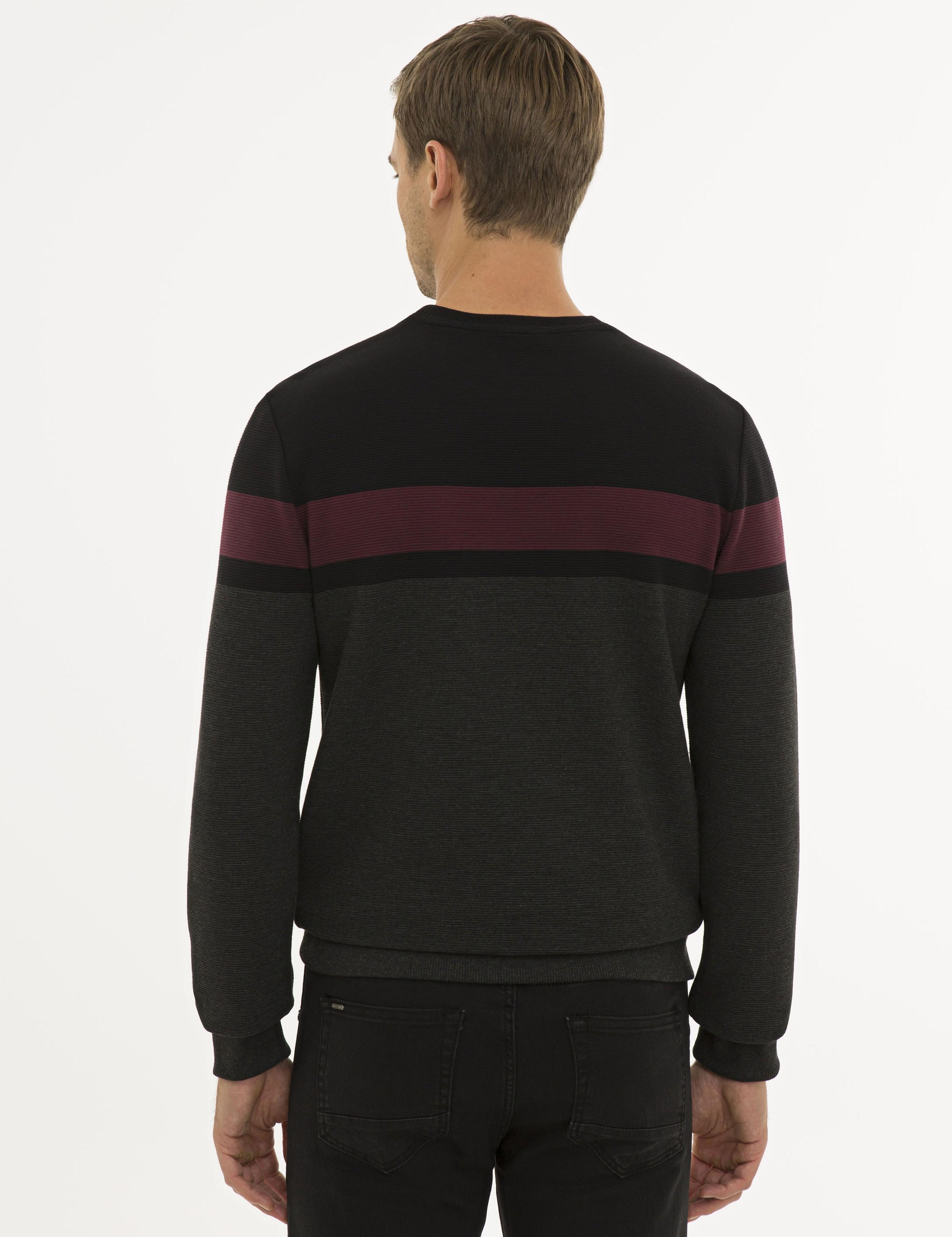 Siyah Standart Fit Sweatshirt