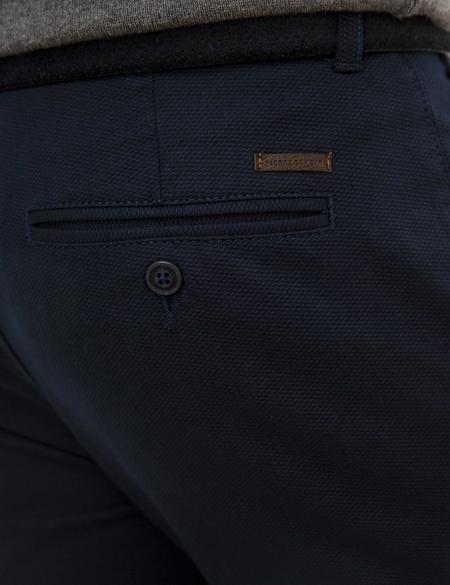 Lacivert Slim Fit Chino Pantolon - 50224125095