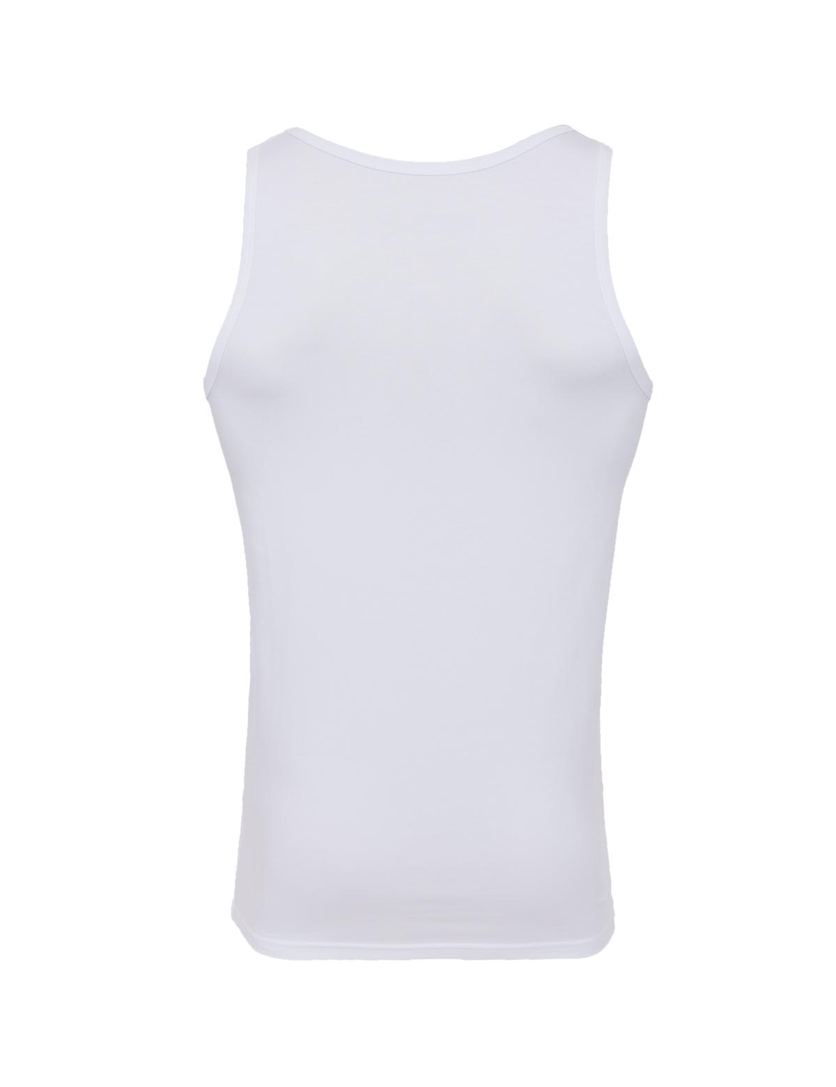 Beyaz Pamuk Modal Karışımlı 2'li Atlet - 50265427005