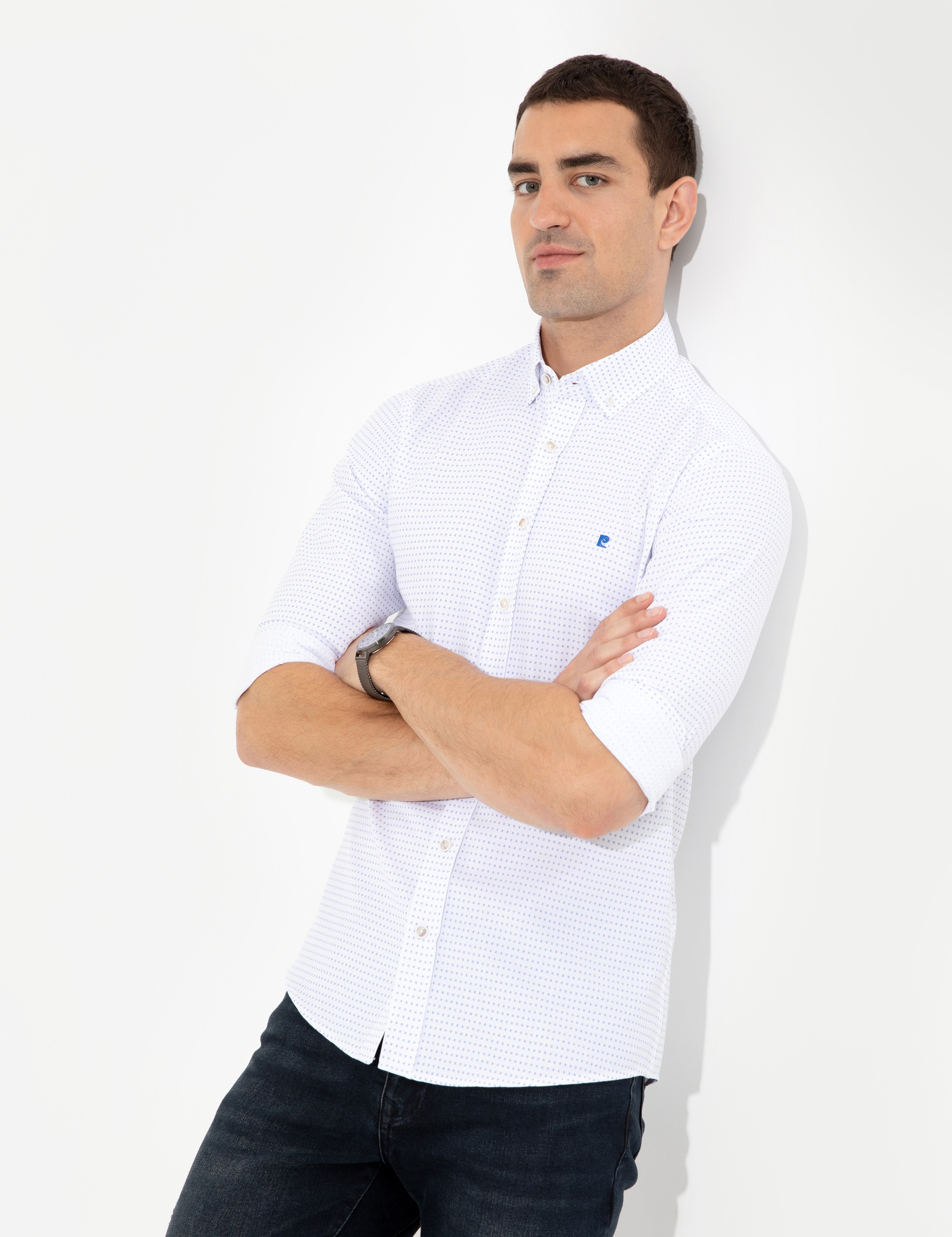 Saks Slim Fit Uzun Kollu Gömlek - Image 1