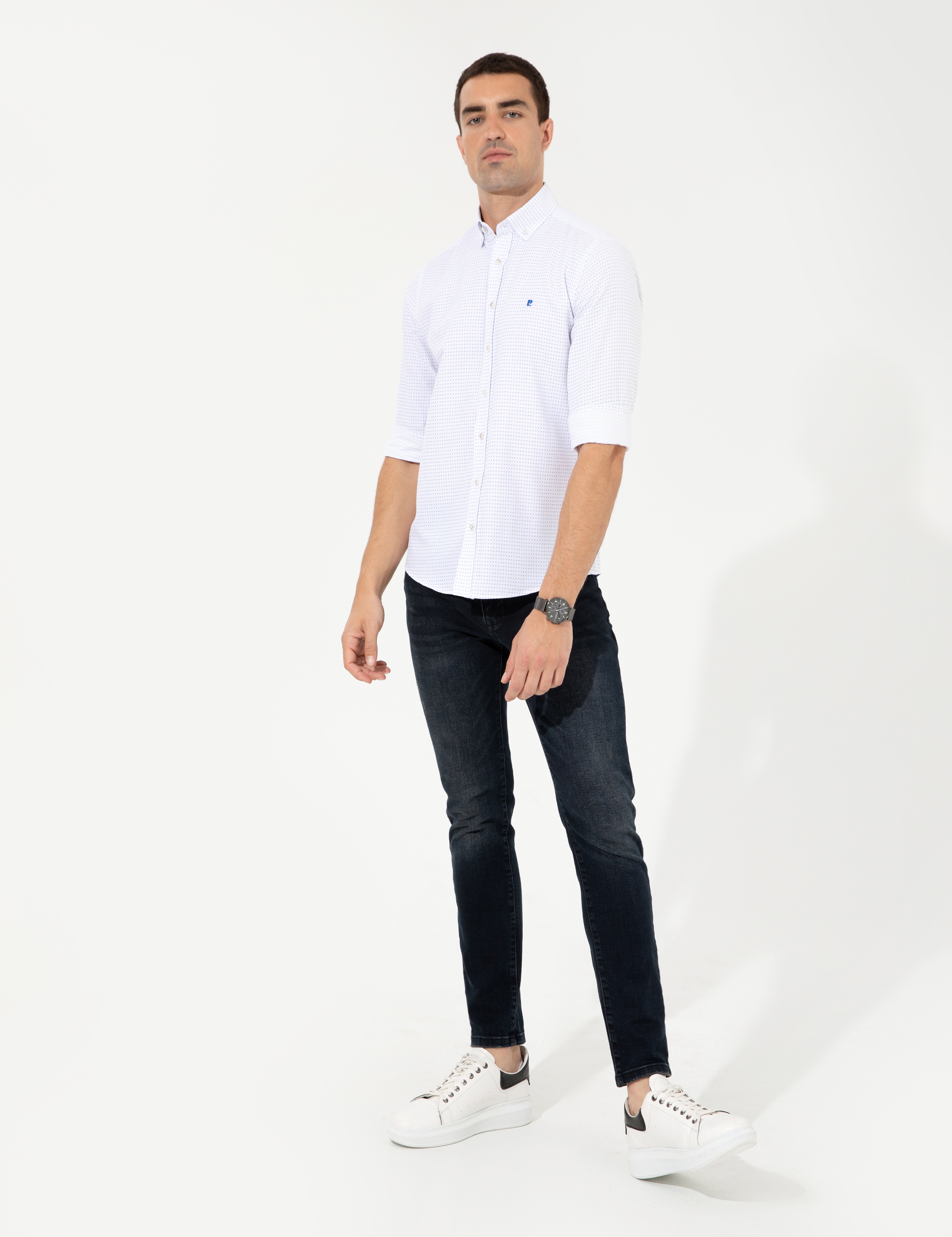Saks Slim Fit Uzun Kollu Gömlek - Image 4
