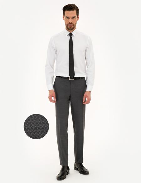 Gri Ekstra Slim Fit Pantolon - 50224046035