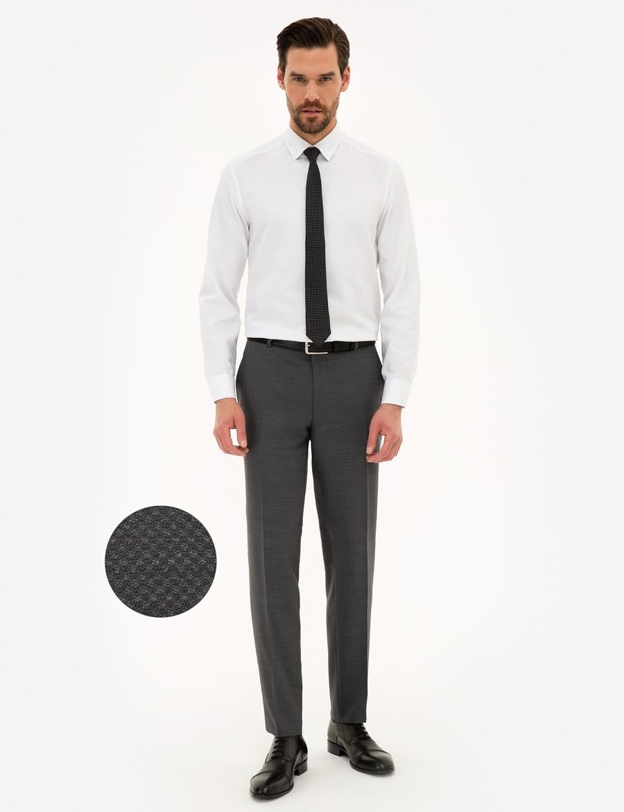 Gri Ekstra Slim Fit Pantolon